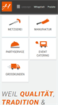 Mobile Screenshot of metzgerei-hollerbach.de